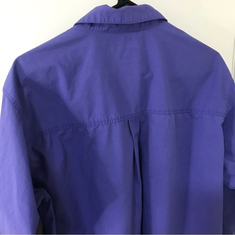*Vintage* Patagonia Men’s bright purple snap button long sleeve shirt size M - Picture 6 of 10